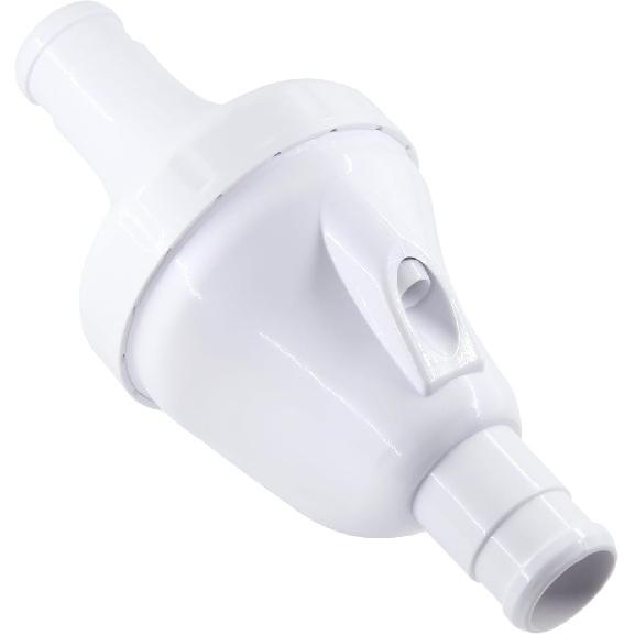 Upgraded 9-100-1200 Backup Valve for Polaris 360 Pool Cleaner, White, Polymer Blend Body, 2 Ports, 1.5" Inlet & Outlet, Compatible with Polaris 360 &