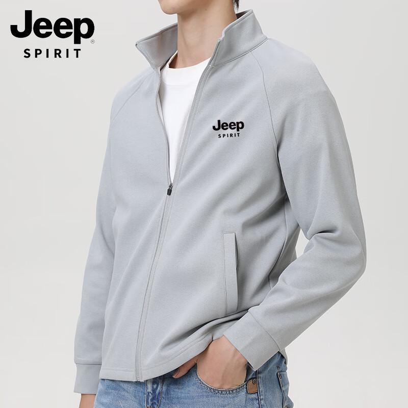 

JEEP SPIRIT Men s Casual Stand-Collar Knit Jacket 2XL