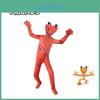 Roblox Rainbow Friends Orange Jumpsuit Kostüm für Kinder mit atmungsaktivem Polyesterstoff