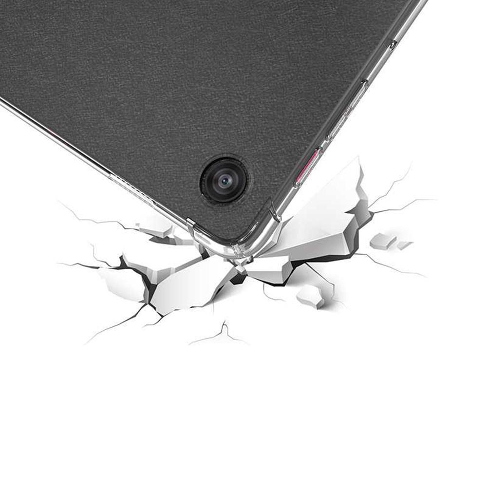 För T-Mobile REVVL Tab 2 (2025) Stöttåligt genomskinligt TPU-skydd för surfplatta med fyra hörn
