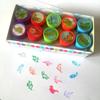 10 Pcs/Box Simple Stamps Toy for Kids Cartoon Animal Self-ink Seal DIY Painting Notebook Decor Gift