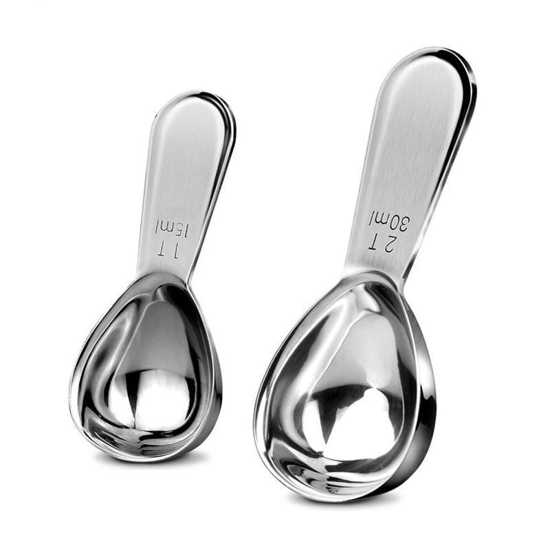 304 Stainless Steel Measuring Spoon Set: Coffee and Milk Powder Baking Tools.