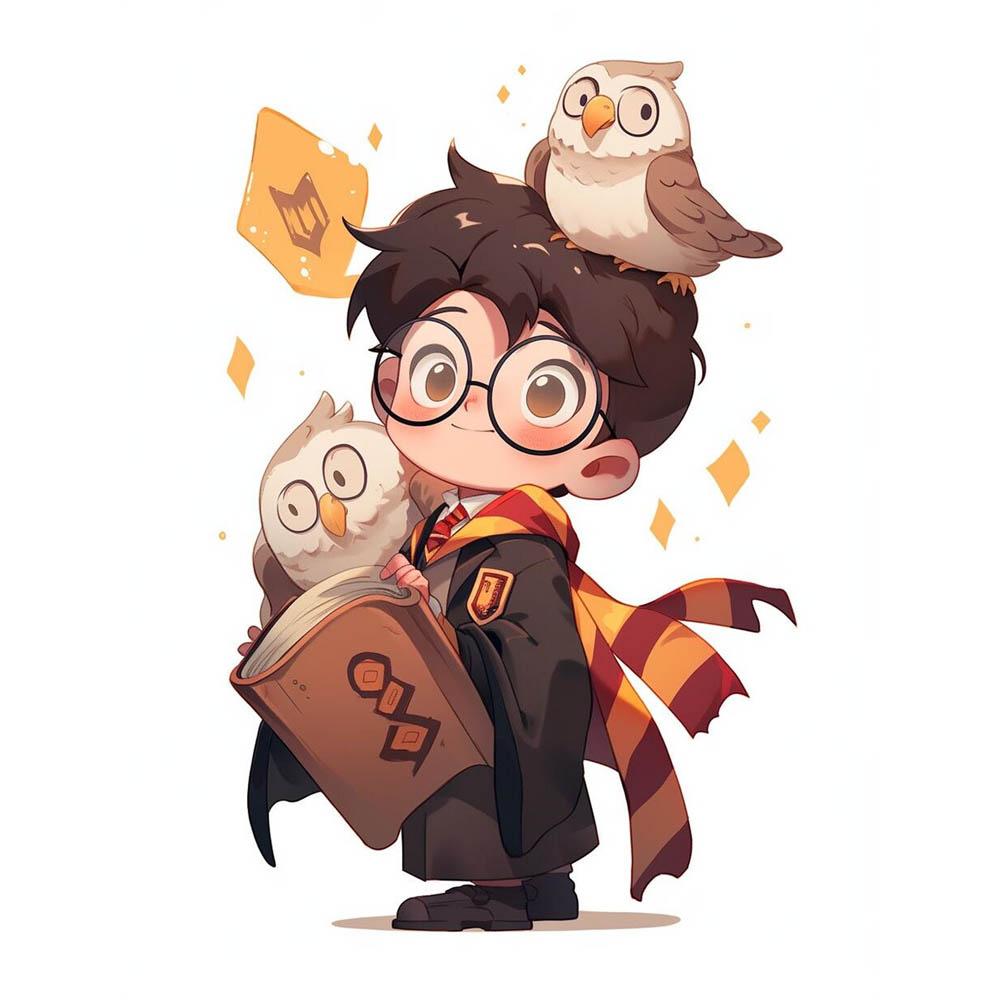 Harry Potter Cartoon Cute Diamond Painting Cross Stitch Kit 5D DIY Art Pattern Pictures Mosaic Embroidery Home Decor Gift