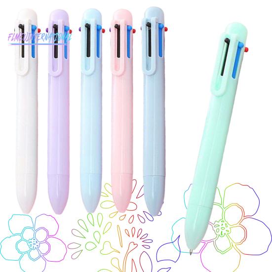 

6 шт., 0,5 мм, шариковая ручка, стабильный вывод чернил, плавный пластиковый корпус, 6 цветов, портативная цветная ручка для студентов, канцелярские принадлежности, аксессуары