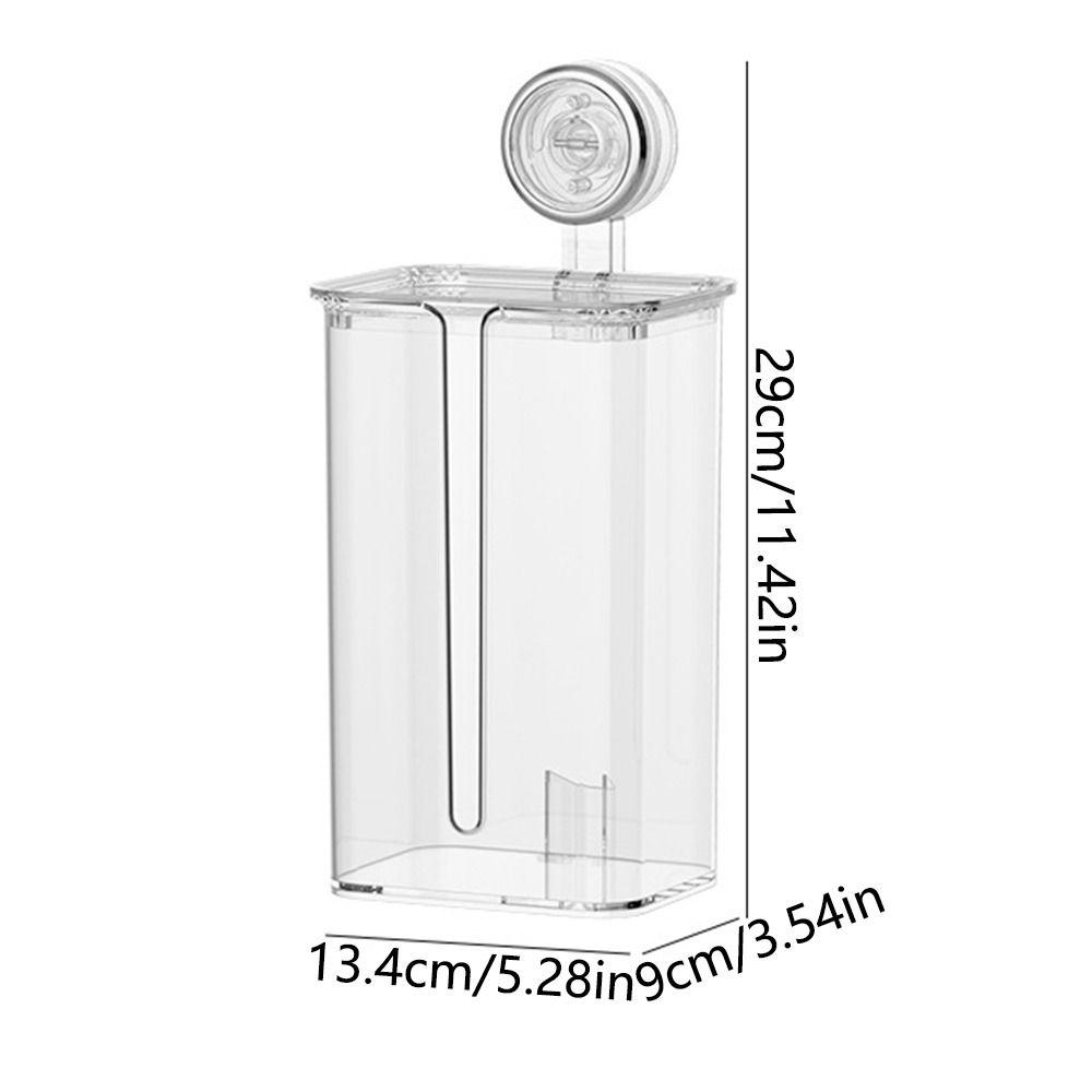 With Lid Suction Cup Tissue Box Removable Wet Wipes Dispenser Sturdy Paper Towel Holder  Bedroom