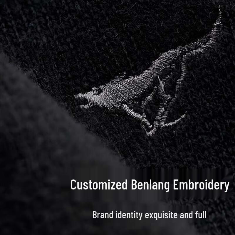 SEPTWOLVES Men's Thin Cashmere Round Neck Pullover Sweater