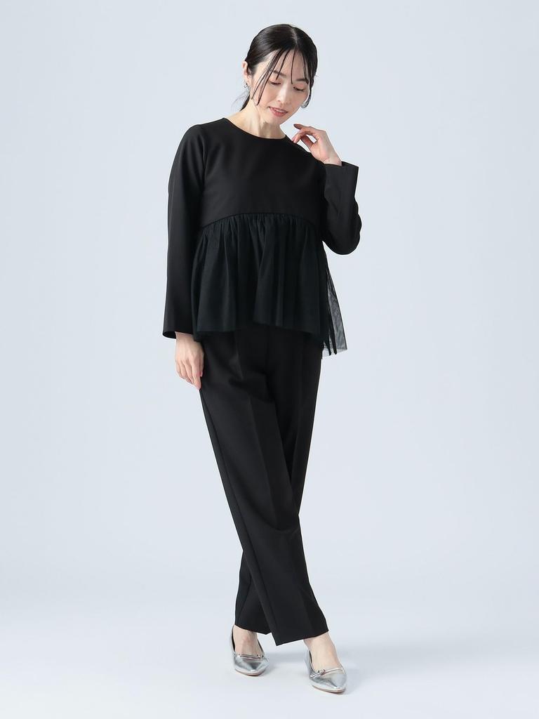 Beams Heart Women's Tulle All-in-One Set (Black, One Size)