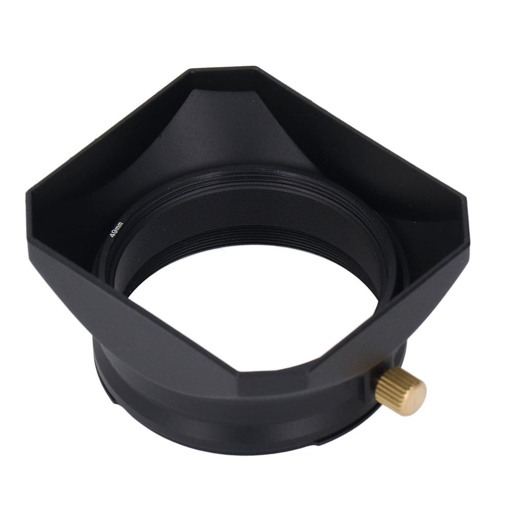 Solblender Firkantet Retro Digitalkamera Solblender for Fujifilm X100-serien for 49mm Filtre Svart