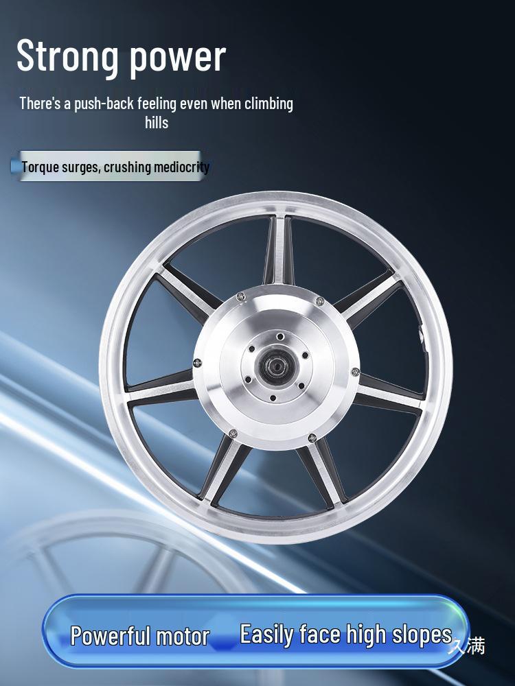 High-Speed 14-Inch Electric Vehicle Motor, 36V/48V, 350W/400W, with Disc Brake for Front and Rear Drive