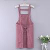 Cotton Apron Kitchen Cooking Sleeveless Oil-Resistant Unisex Adult In Stripe/Check 75x70cm