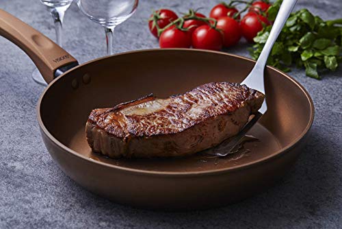 PEARL METAL VISIONS Frying Pan, 26cm, IH Compatible, Gold Coating, CP-8812