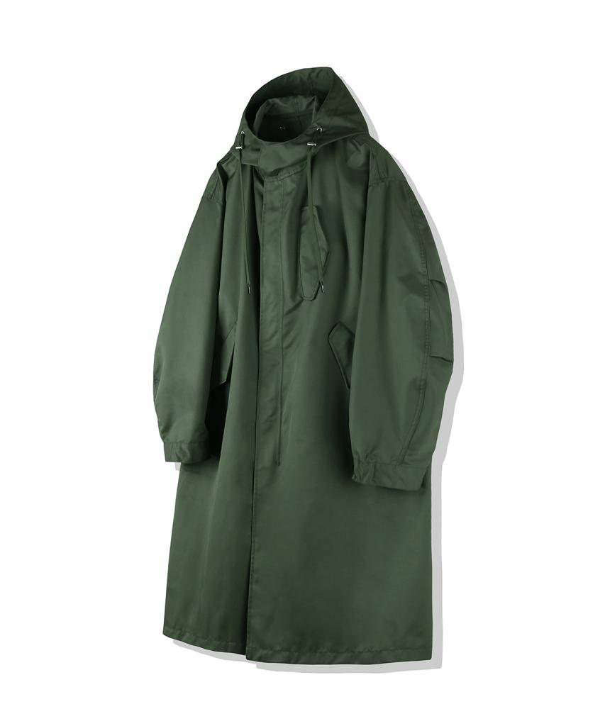 Cappotto Oversize Knd M-51 a Coda di Pesce Verde Oliva Khaki