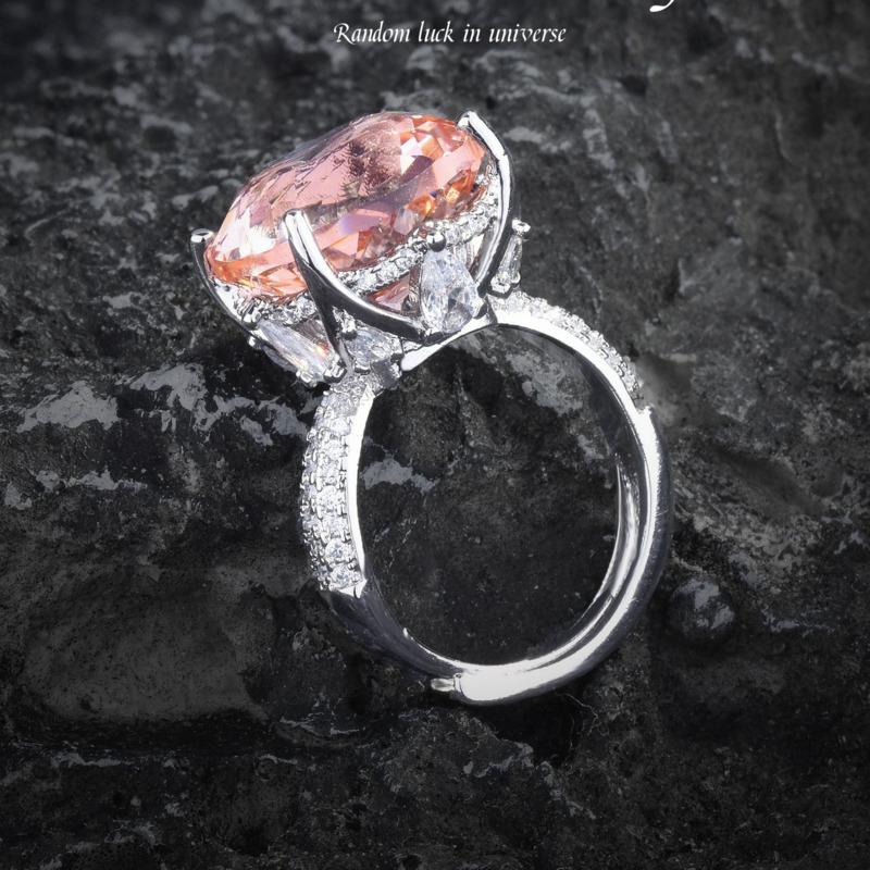 

Кольцо для коктейля BELLA BOX Потрясающая красота, универсальная подвеска с бриллиантами цвета шампанского, серьги с пудрой Morgan, комплект украшений с турмалином No.2 шампанского