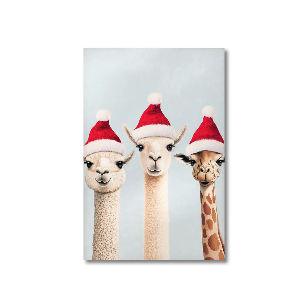 Winter Christmas Wall Art Poster Home Bedroom Living Room Decoration Canvas Painting Christmas Party Decoration Gift Posters