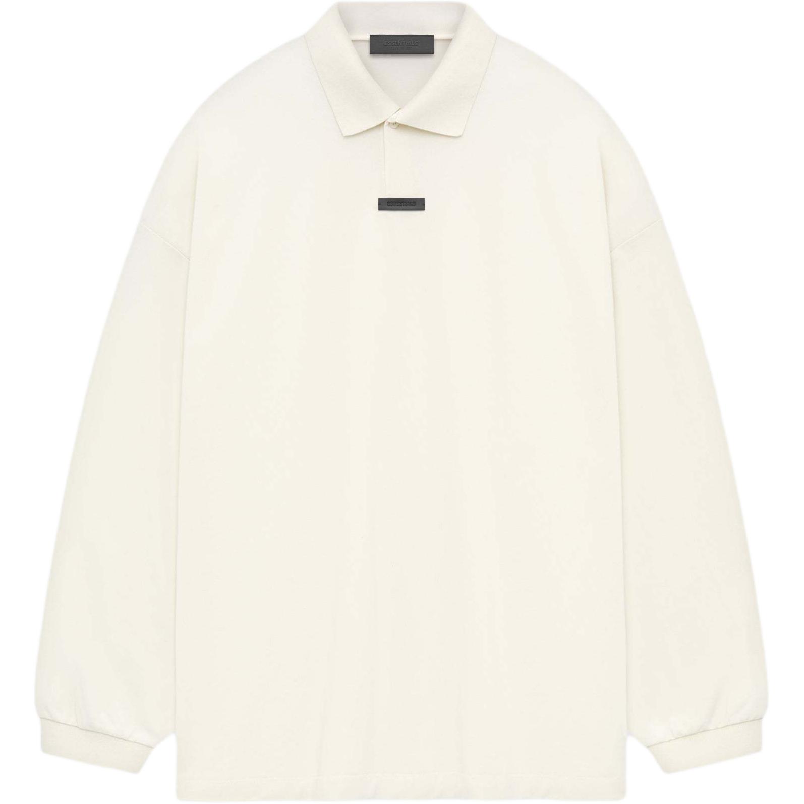 

Мужские топы-поло Fear of God Essentials Pique с длинными рукавами, кремовые 125BT244322F M