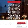 Christmas Gold Snowflake Electrostatic Window Stickers for Glass and Door Decorations