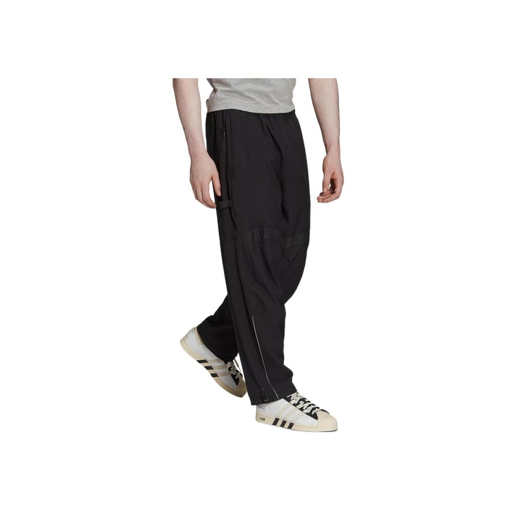 Adidas Originals FW22 Cargo Pants With Solid Logo Print And Elastic Waist Men Bottoms Black HK2736