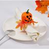 Fixed Napkins Halloween Napkin Ring Festive Atmosphere Maple Leaf Napkin Button  Hotels
