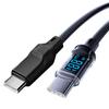 Digital Display Type C To C Cable PD Fast Charging USB C Data Cord Compatible with iPhone15 16 Samsung Huawei Tablet