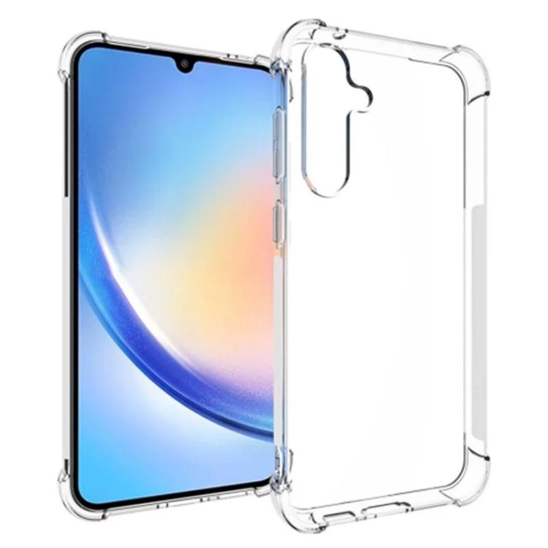 For Samsung Galaxy S23 FE Back Cover WANLONFENG TM Series 2.0mm Clear TPU Phone Case (Big Lens Hole)