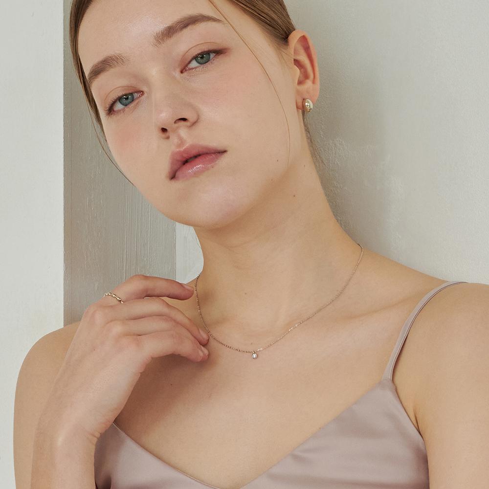 Loveenb [14K Gold] Noi 1 Carat Lab Diamond Necklace