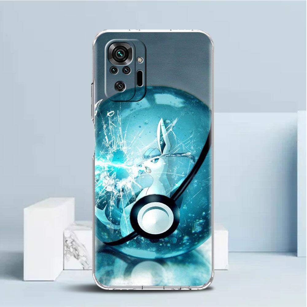 

Прозрачный чехол для Xiaomi Redmi Note 11 Pro 10 9 9S 8 8T 7 9A 9C 9T 10 10C K40, прозрачный мягкий чехол для телефона с забавным покемоном аниме Redmi Note 11 Pro 5G