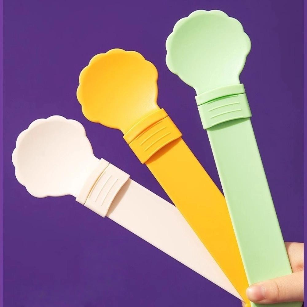 Extended Handle Pet Feeding Spoon Plastic Pet Wet Food Scoop Cat Treat Spoon Feeder  Pet Feeding