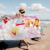 Card Captor Sakura Anime Bath Towel Microfiber Soft Water Absorbing Breathable For Girl Kids Decorative Cartoon Beach Towel