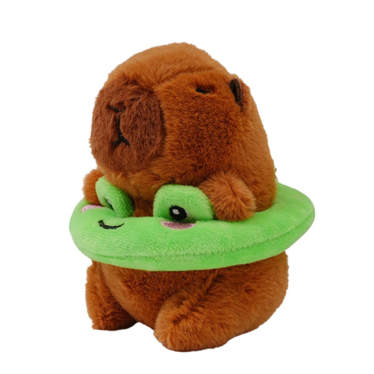 

Clearstone Capybara Plush Keychain Chabimaru Float (Frog) 18.5cm Brown