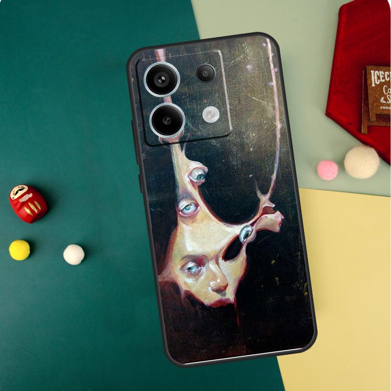 

Scary Face Eyes Smiley Case For Xiaomi Redmi Note 14 Pro 13 12 11 10 15 Pro Plus Redmi 15C 14C 13C 10C 12C 15 Funda Redmi Note 15 Pro 5G