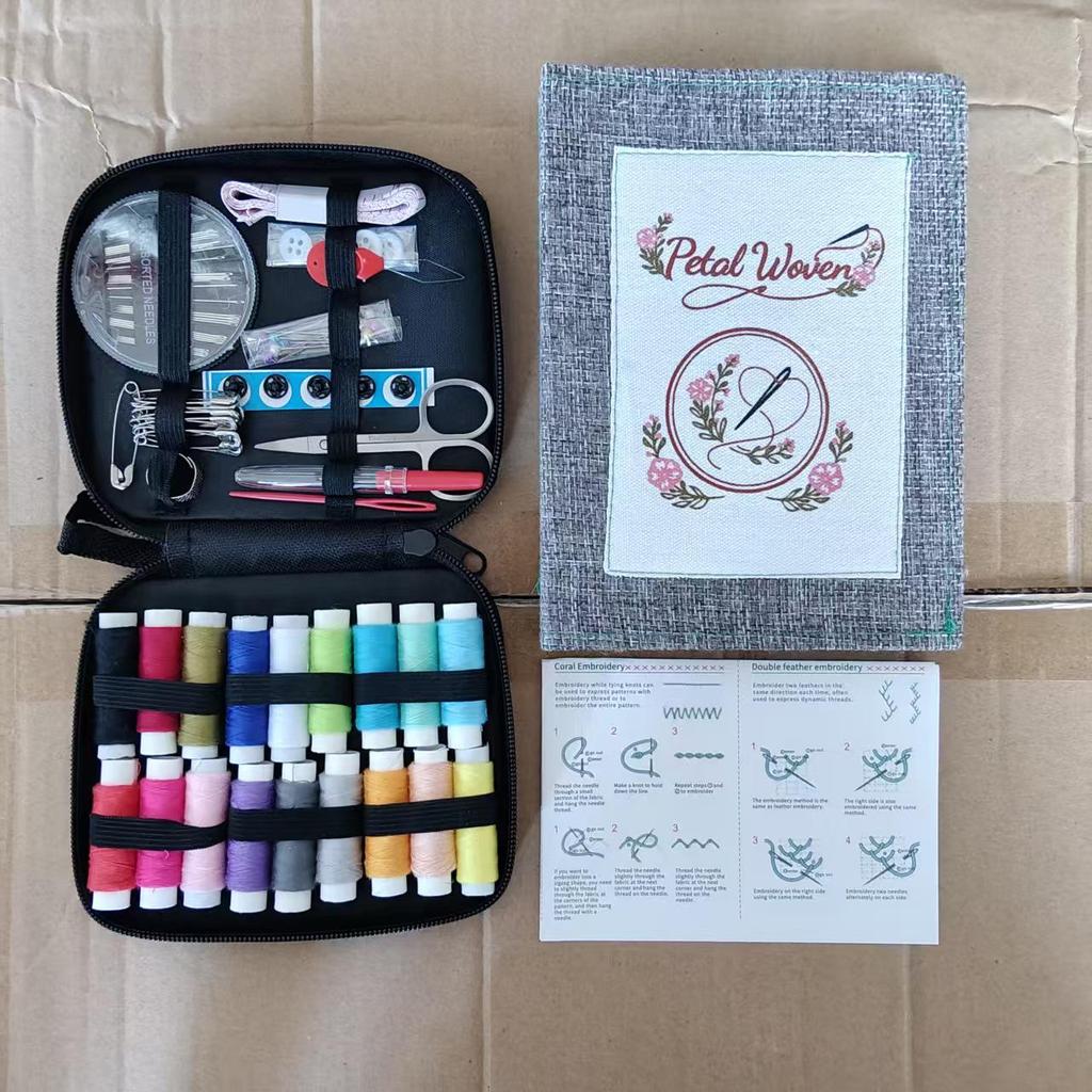 Cross-Border DIY Needlework Kit: Stitch Book, Needlework Bag, Cotton Linen Tools