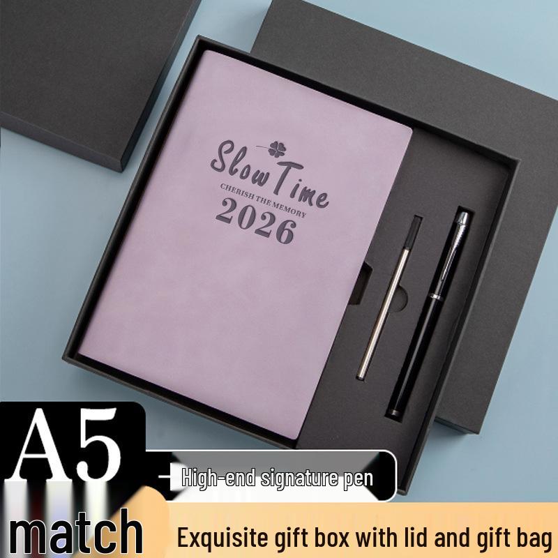 2026 A5 Daily Planner: Student & Office Diary, Customizable Souvenir Notebook