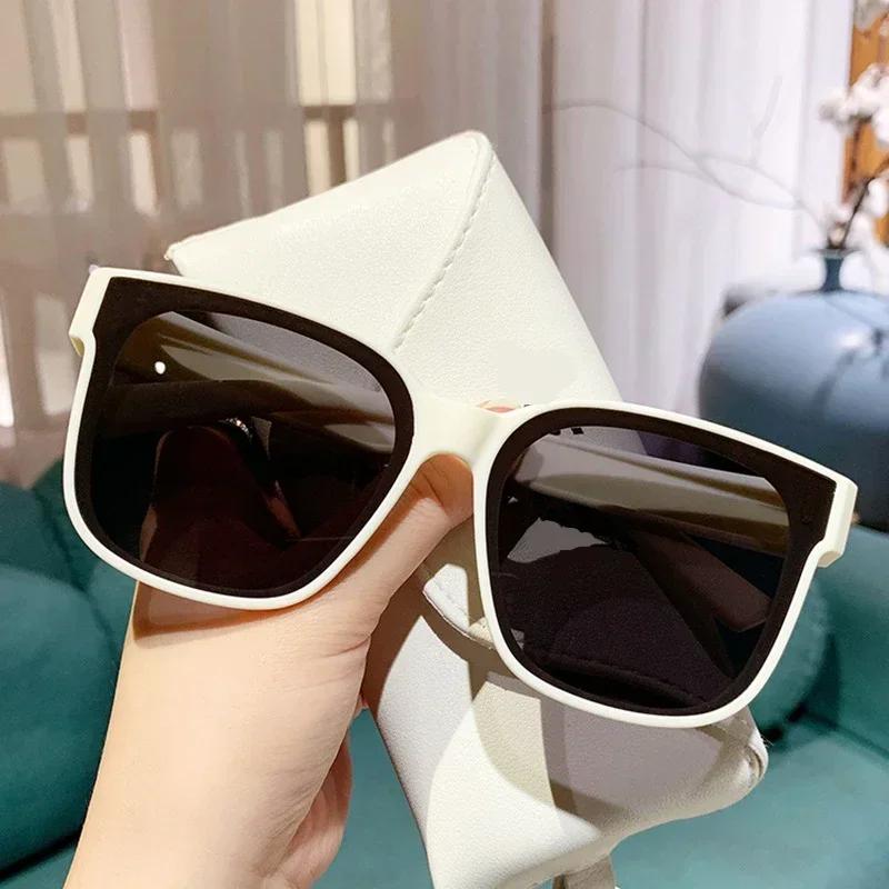 Trendy UV400 Sunglasses for Men Fashion Retro Square Polarized Sun Glasses Eyewear Male Women Vintage Myopia Eyewear0-1.0-4.0