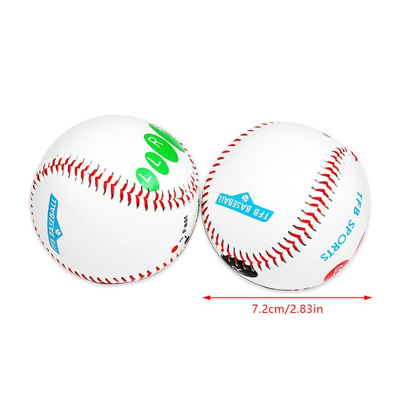 1Pc 9Inch Pitch Training Baseball With Finger Placement Markers Standard Baseball Pitching Trainer For Pitching Practice