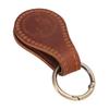 Magnetic Hat Clip for Travel On Bag Hands Free PU Leather Strong Magnet Hat Clip Holder Teardrop Shape Crazy Horse Brown