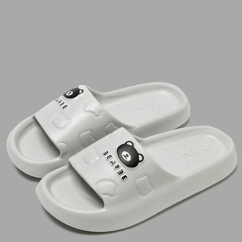 Ciabatte estive semplici da donna, pantofole morbide da casa da uomo, sandali antiscivolo da bagno per coppia, scarpe comode da esterno per la spiaggia per adulti