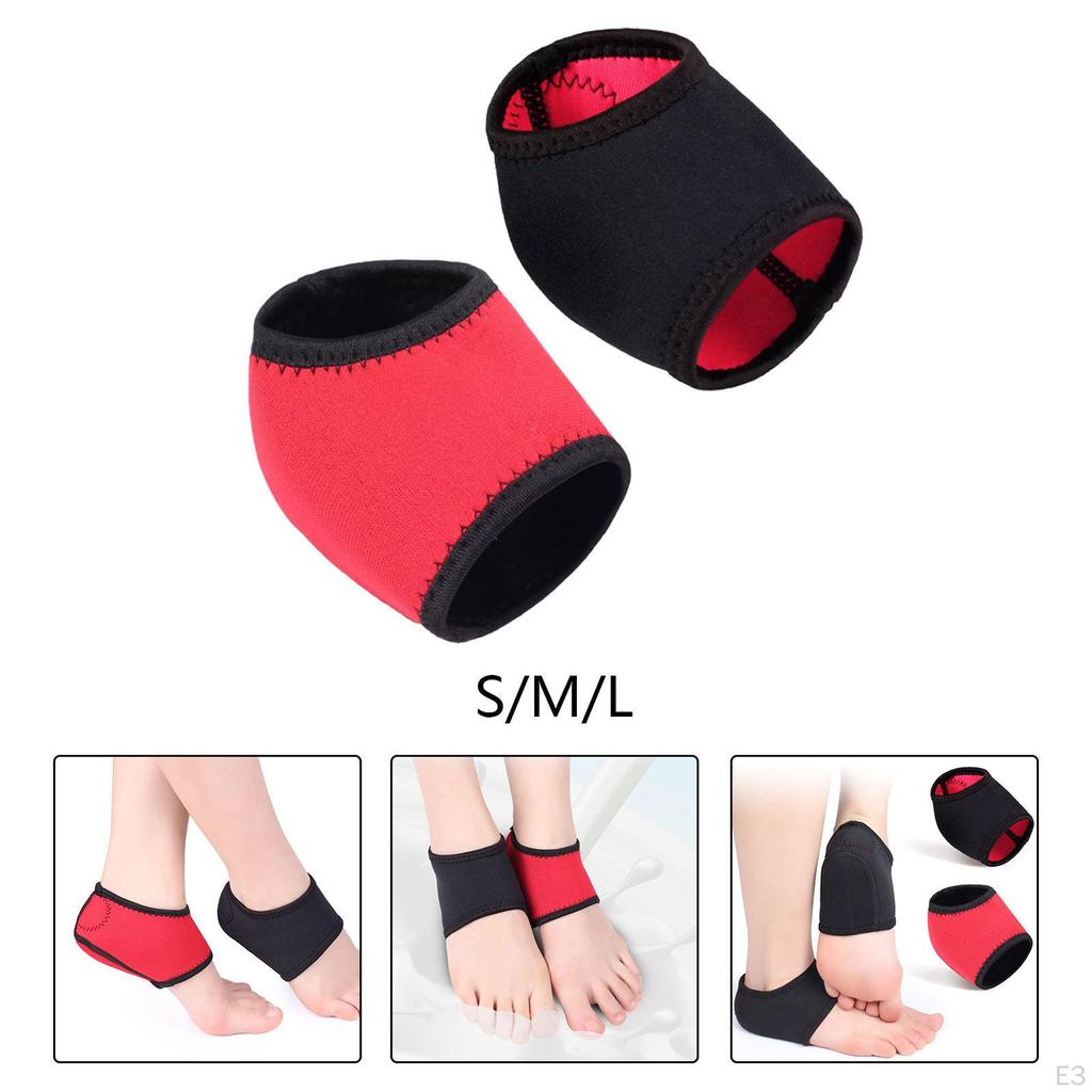 2 Fersenschoner, Mehrzweck-Schutzpolster, Weich, Stoßdämpfend, Rutschfest, Ärmel