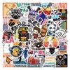 55 New Lacrosse Graffiti Stickers Decorative Skateboard Suitcase Helmet Stickers