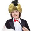Nyhed Udklædning Arabisk Plisseret Turban Hovedtørklæde Arabiske Hatte Indisk Plisseret Kasket Etnisk Cosplay Sultan Kostume Hovedbeklædning Halloween