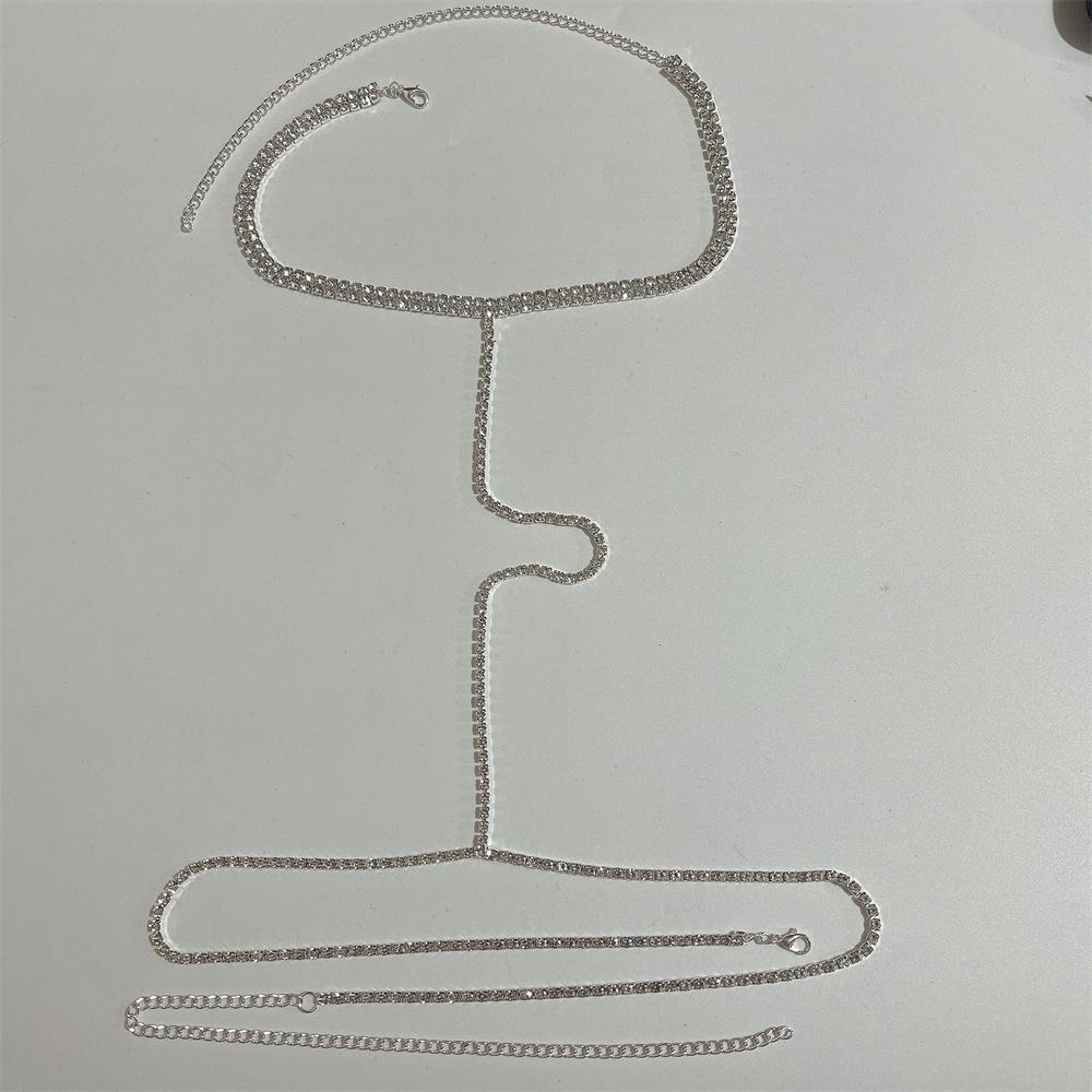 

European And American Fashion Accessories Sexy Bikini Breast Chain, European And American Simple Rhinestone Neck Chain Body Chain