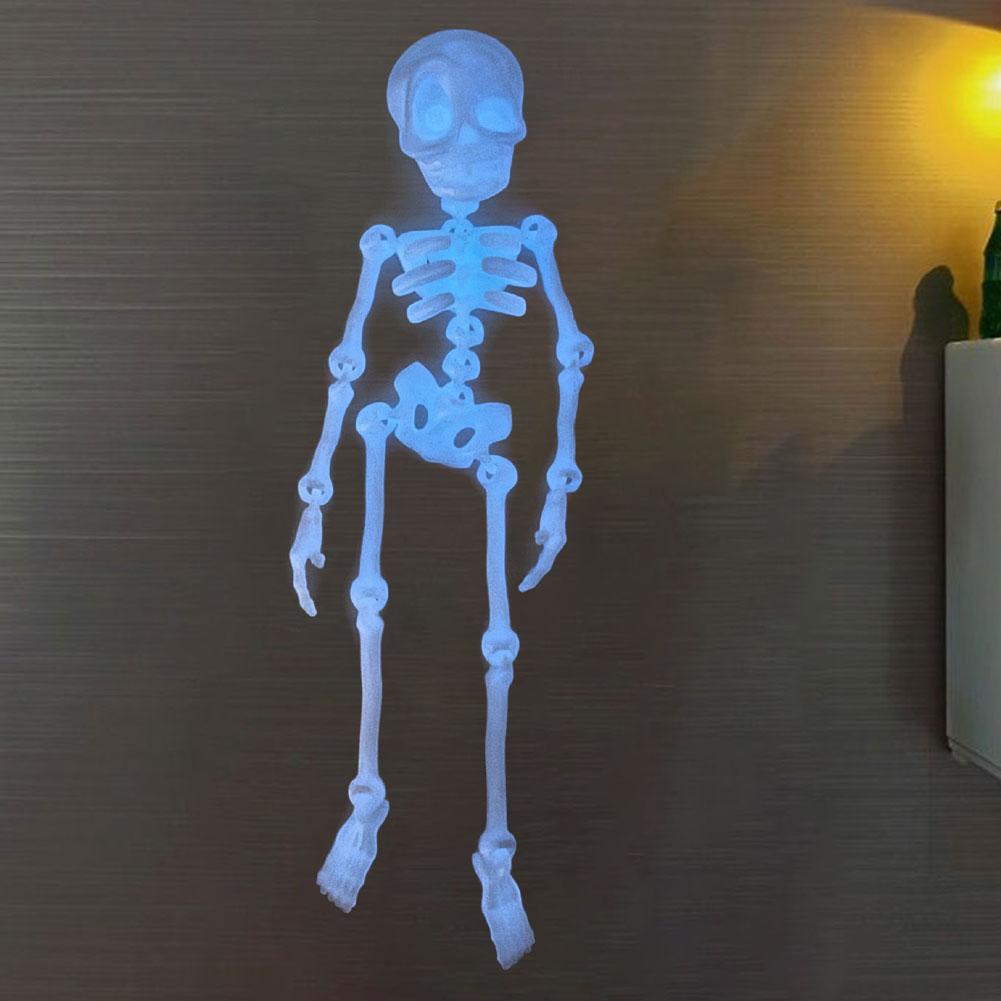 

3D Skull Fridge Magnet Room Decoration Halloween Fridge Magnetic Refrigerator Magnet Movable Joint Skull Magnet Home Decoration