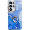 Samsung S25 Ultra Phone Case Electroplated Marble A56 Ring Bracket S24 Full Inclusive New Model
