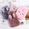 Winter Hot Water Bag Suitable Women Warmer Hand Bags Creative Design Rabbit Plush Water Bottle Reusable Soft Lint Hot Water Bag