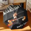 1pc French rock singer Johnny Hallyday Umbrella Portable Folding Umbrella Iron Frame Hole Bone Structure Outdoor Home Umbrella
