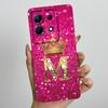 Dla Infinix Note 30 4G 5G Note30 Pro VIP 30i Modne Etui na Telefon z Inicjałami dla Pary Miękki Silikon TPU Osłona Ochronna na Obiektyw