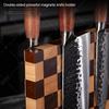 Acacia Wooden Magnetic Knife Block Holder Home Kitchen Magnetic Stands with Strong Enhanced Multifunctional Storage Knife Holder