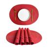 Round Woven Placemats Natural Woven Heat Resistant Non Slip Mats for Dining Table Kitchen Home Holiday Decor