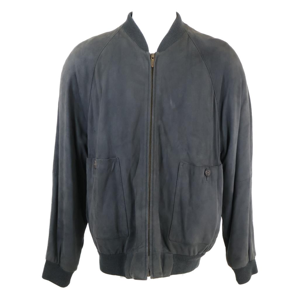 Loewe Suede Zip-Up Jacket 50 grayUsed