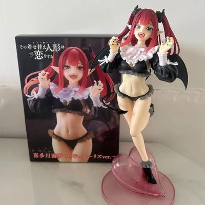 Anime My Dress-Up Darling Kitagawa Marin Liz PVC Veiksmo figūrėlė Mielas mokyklos uniformos Darbalaukio modelis Kolekcionuojamas žaislas Dovana