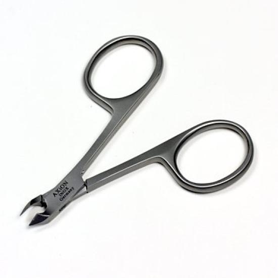 AXiON Stainless Steel Snip Snip Germany Scissor-Style Cuticle/Hangar (Smoke Finish) - Solingen, #slg008971fba